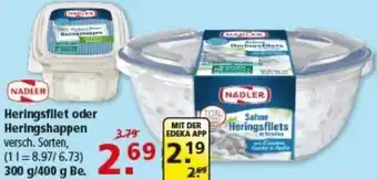 Multi Markt NADLER Heringsfilet oder Heringshappen Angebot