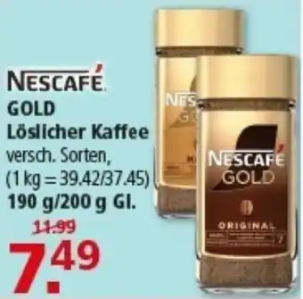 Multi Markt NESCAFÉ GOLD Löslicher Kaffee Angebot