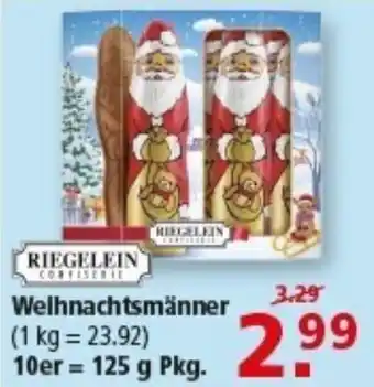 Multi Markt RIEGELEIN Weihnachtsmänner Angebot