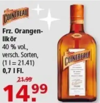 Multi Markt COINTREAU Frz. Orangen- likör Angebot