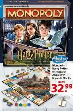 Multi Markt Hasbro Gaming Monopoly Harry Potter Angebot