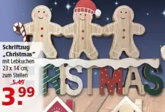 Multi Markt Schriftzug .,Christmas" Angebot