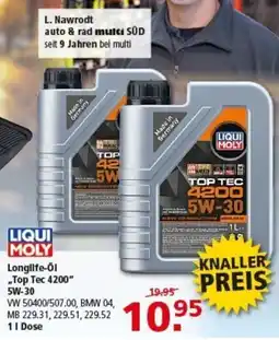Multi Markt LIQUI MOLY Longlife-Öl „Top Tec 4200" 5W-30 Angebot