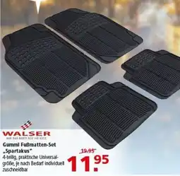 Multi Markt WALSER Gummi Fußmatten-Set „Spartakus" Angebot