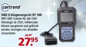 Multi Markt cartrend OBD II Diagnosegerät DT 300 Angebot