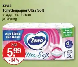 V Markt Zewa Toilettenpapier Ultra Soft Angebot