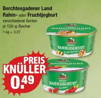 V Markt Berchtesgadener Land Rahm- oder Fruchtjoghurt Angebot