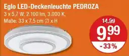 V Markt Eglo LED-Deckenleuchte PEDROZA Angebot
