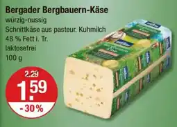 V Markt Bergader Bergbauern-Käse Angebot