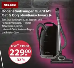 V Markt Miele Bodenstaubsauger Guard M12 Cat & Dog obsidianschwarz Angebot