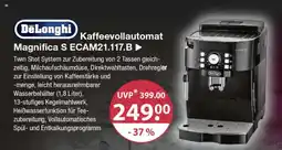 V Markt DeLonghi Kaffeevollautomat Magnifica S ECAM21.117.B Angebot