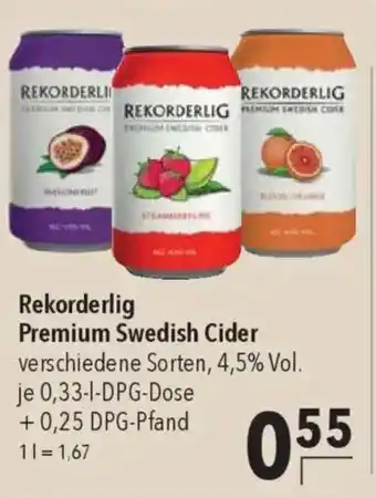 CITTI Markt Rekorderlig Premium Swedish Cider Angebot