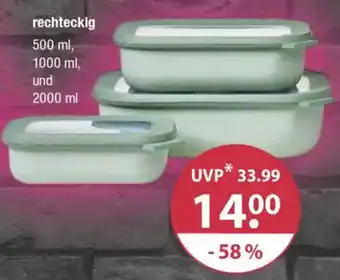 V Markt MEPAL Multischüssel-Set "Cirqula" rechteckig Angebot