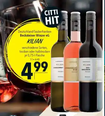 CITTI Markt Becksteiner Winzer eG KILIAN Angebot