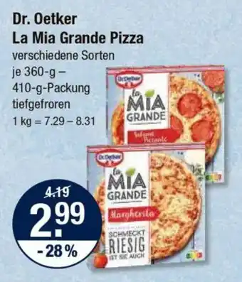 V Markt Dr. Oetker La Mia Grande Pizza Angebot