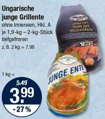 V Markt Ungarische junge Grillente Angebot