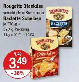 V Markt Rougette Ofenkäse oder Raclette Scheiben Angebot