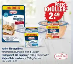 V Markt Nadler Heringsfilets Heringstopf Dill Happen Matjesfilets nordisch Angebot