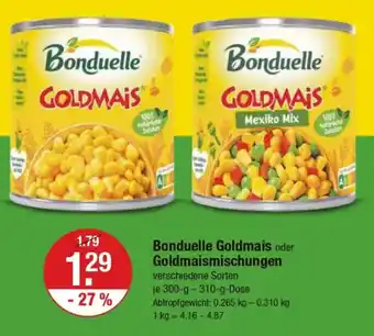 V Markt Bonduelle Goldmais oder Goldmaismischungen Angebot