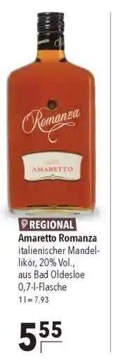 CITTI Markt Amaretto Romanza italienischer Mandellikör Angebot