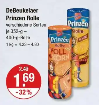 V Markt DeBeukelaer Prinzen Rolle Angebot