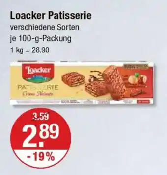 V Markt Loacker Patisserie Angebot