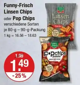 V Markt Funny-Frisch oder Pop Chips Angebot
