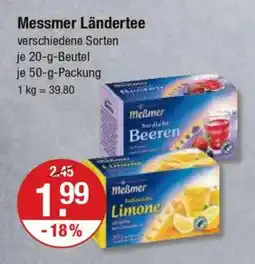 V Markt Messmer Ländertee Angebot