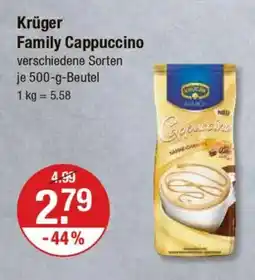 V Markt Krüger Family Cappuccino Angebot