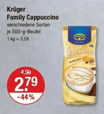 V Markt Krüger Family Cappuccino Angebot