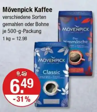 V Markt Mövenpick Kaffee Angebot