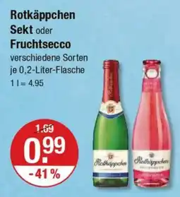 V Markt Rotkäppchen Sekt oder Fruchtsecco Angebot