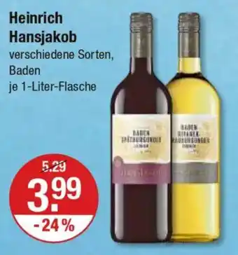 V Markt Heinrich Hansjakob Angebot