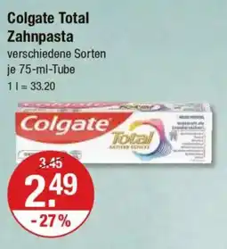 V Markt Colgate Total Zahnpasta Angebot