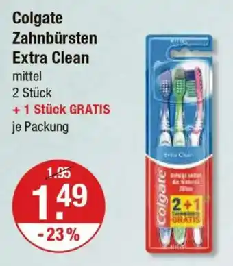V Markt Colgate Zahnbürsten Extra Clean Angebot