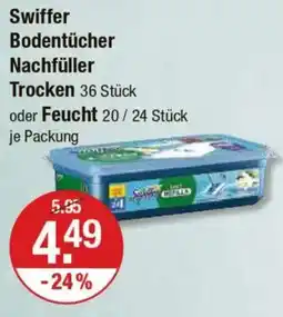 V Markt Swiffer Bodentücher Nachfüller Trocken oder Feucht Angebot