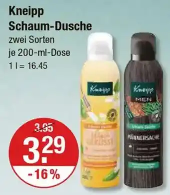 V Markt Kneipp Schaum-Dusche Angebot