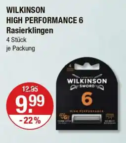 V Markt WILKINSON HIGH PERFORMANCE 6 Rasierklingen Angebot