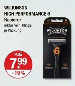 V Markt WILKINSON HIGH PERFORMANCE 6 Rasierer Angebot