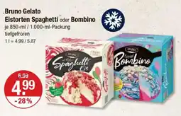 V Markt Bruno Gelato Eistorten Spaghetti oder Bombino Angebot