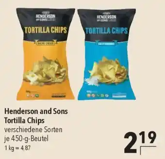 CITTI Markt Henderson and Sons Tortilla Chips Angebot