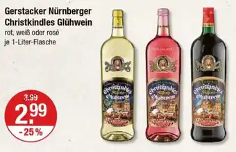 V Markt Gerstacker Nürnberger Christkindles Glühwein Angebot