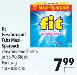 CITTI Markt fit Geschirrspül- Tabs Maxi- Sparpack Angebot