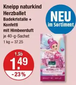 V Markt Kneipp naturkind Herzballet Badekristalle + Konfetti mit Himbeerduft Angebot