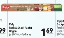 CITTI Markt Pely Back & Snack Papier Bögen Angebot