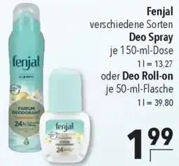 CITTI Markt Fenjal Deo Spray oder Deo Roll-on Angebot