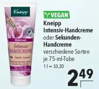 CITTI Markt Kneipp Intensiv-Handcreme oder Sekunden- Handcreme Angebot