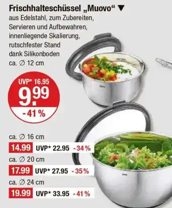 V Markt Frischhalteschüssel,,Muovo" Angebot