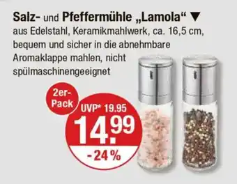 V Markt Salz- und Pfeffermühle,,Lamola" Angebot