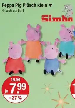 V Markt Peppa Pig Plüsch klein Simba Angebot